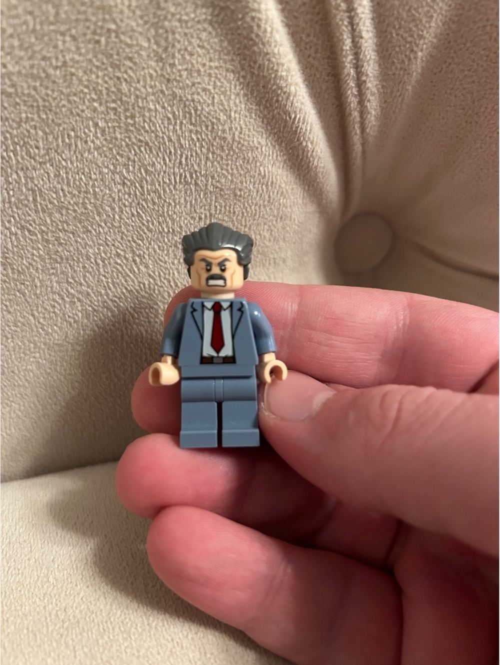 J Jonah Jameson LEGO minifigure [sh054] Super Heroes 76005 Daily Bugle Showdown